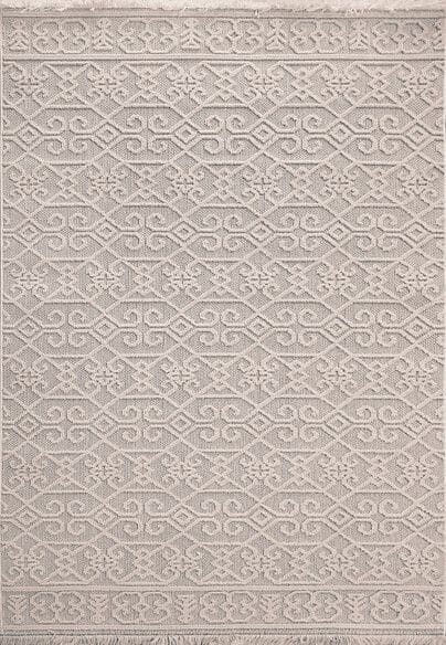 Dynamic Rugs SEVILLE 3609-109 Ivory and Soft Grey